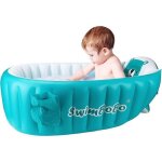 Baignoire gonflable pour bb - portable et pliable - bleu bleu yyv