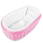 Baignoire gonflable b�b� - 1 pi�ce portable pliable - rose �tiquette