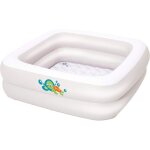 Baignoire gonflable carr�e pour b�b� fluo 86 x 86 x 25 cm
