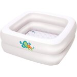 Baignoire gonflable carre pour bb fluo 86 x 86 x 25 cm
