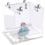 Baignoire pour oiseaux avec crochets de suspension pour petits oiseaux perroquets inséparables canaris(13x11x1 ... Baignoire pour oiseaux avec crochets de suspension pour petits oiseaux perroquets inséparables canaris(13x11x1 ...