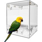 Baignoire à oiseaux puissante cage à oiseaux suspendue bol de bain à oiseaux transparent maison de bain ... Baignoire à oiseaux puissante cage à oiseaux suspendue bol de bain à oiseaux transparent maison de bain ...