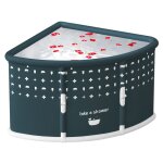 Baignoire pliable 70x70x55cm vert pvc grande baignoire pliable pour enfants adultes forme d�ventail grand ...