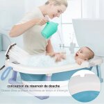 Baignoire pliable pour bb - xuanyu - avec thermomtre coussin de sige - pieds antidrapants - 76 * ...