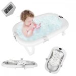Baignoire pliable b�b� - xuanyu - avec thermometre digital et coussin de bain + coussin - pour b�b� de ...