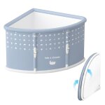 Baignoire pliable - flasidu - pvc - forme en ventail - conception pliable - grand espace - 70 * 70 * ...