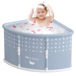 Baignoire pliable en forme d?�ventail grande baignoire pliante pour adultes et enfants 70x70x55cm