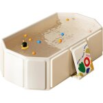 Baignoire pliable multifonction 0?8 ans bouchon vidange espace r�duit beige. label