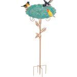 Bain doiseaux pour lext�rieur abreuvoir oiseaux exterieur sur piedmangeoire oiseaux sauvage avec pieu ...