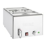 Bain - marie professionnel avec robinet et bacs gn - buffalo