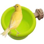 Bain doiseaux en cage multifonction fournitures pour perroquets baignoire pour canari pinson perruche ...