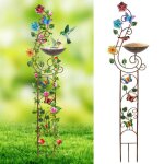 Bain doiseaux avec treillis pour fleurs grimpantes mangeoire � oiseaux abreuvoir pour oiseaux design ...