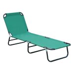 Bain de soleil - outsunny - pliante - inclinable - en tissu oxford - pour plage camping piscine - 188 ...