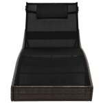 Bain de soleil transat de relaxation chaise longue avec oreiller résine tressée marron sqzr317357 - belle ... Bain de soleil transat de relaxation chaise longue avec oreiller résine tressée marron sqzr317357 - belle ...