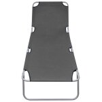 Bain de soleil transat de relaxation chaise longue pliable avec dossier rglable gris sqzr559475 - belle ...