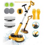 Balai electrique sans fil brosse nettoyage 3 vitesses avec 300ml réservoir et led 8 têtes de brosse compatible ... Balai electrique sans fil brosse nettoyage 3 vitesses avec 300ml réservoir et led 8 têtes de brosse compatible ...
