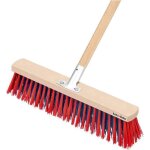 Balai extrieur 400 mm avec manche - balai cantonnier fabrique en bois et pvc durable - kotarbau