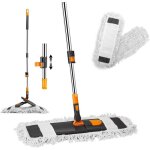 Balai industriel de 60 cm avec 2 têtes de balai en coton absorbantes pour nettoyer les sols balai à poussière ... Balai industriel de 60 cm avec 2 têtes de balai en coton absorbantes pour nettoyer les sols balai à poussière ...