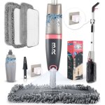 Balai lave sol avec vaporise microfibre balai avec reservoir pour la maison la cuisine