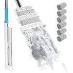 Balai microfibre avec essorage int�gr� balai serpill�re professionnel avec 132cm poign�e serpill�re plate ...