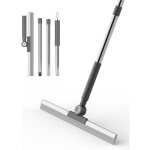 Balai raclette sol de large 42cm raclette douche balai en caoutchouc avec long manche réglable 113cm ... Balai raclette sol de large 42cm raclette douche balai en caoutchouc avec long manche réglable 113cm ...