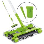 Balai sans fil swivel sweeper avec fonction de balayage sans fil et sac rotation 360� rechargeable flexibilit� ...