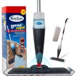 Balais serpillre vaporisateur en aluminium avec chiffon en microfibre ? super lger - mop spray pulvrisateur ...