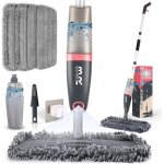Balai serpillre vaporisateur spray mop balai lave sol avec vaporise microfibre balai avec reservoir ...