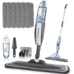 Balais serpillre vaporisateurspray mop microfibre balai pulvrisateur avec 6 tampons en microfibre et1 ...