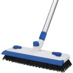 Balais nettoyer sol brosse  rcurer avec raclette 3 en 1 brosse joint carrelage brosse de nettoyage ...