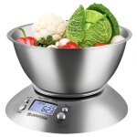 Balance de cuisine pour la cuisson la pâtisserie et la perte de poids avec bol amovible de 215 l écran ... Balance de cuisine pour la cuisson la pâtisserie et la perte de poids avec bol amovible de 215 l écran ...