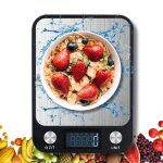 Balance de cuisine lectronique de haute prcision 10000g / 1g avec cran lcd rtroclair acier inoxydable ...