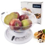 Balance de cuisine m�canique - orion - 3kg avec bol amovible - sans piles