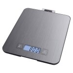 Balance de cuisine murale en acier inoxydable avec écran lcd fonction tare précision jusquà 1 g capacité ... Balance de cuisine murale en acier inoxydable avec écran lcd fonction tare précision jusquà 1 g capacité ...