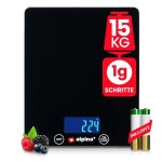 Balance de cuisine numérique - jusquà 15 kg par incréments de 1 gramme - 7 unités - noir Balance de cuisine numérique - jusquà 15 kg par incréments de 1 gramme - 7 unités - noir