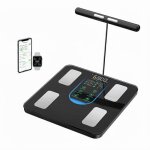 Balance impdancemtre 8 lectrodes analyseur de composition corporelle connect nouvelle generation
