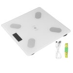 Balance de poids numrique pour personnes pese de la graisse corporelle verre tremp rechargeable par ...
