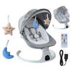 Balancelle bb lectrique - doccmik - 10 mlodies - 5 modes de balancement - 3 positions de sige - ...