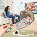 Balancelle bébé Électrique avec télécommande bluetooth et plateau amovible chaise longue confortable ... Balancelle bébé Électrique avec télécommande bluetooth et plateau amovible chaise longue confortable ...