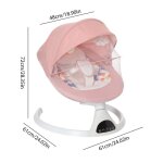 Balancelle bb lectrique transat bb avec bluetooth 5 balancement minuterie et tlcommande lavable ...