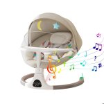 Balancelle bebe electrique transat bebe s�curis� avec 5 modes de balancement pour b�b� 2 - 9 kg avec ...
