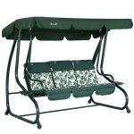 Balancelle de jardin - non spcifi - 3 places - convertible en lit - structure mtal - coussins pais ...