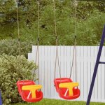 Balancelle vidaxl balancelles pour b�b� 2 pcs rouge 36 x 43 x 42 cm plastique