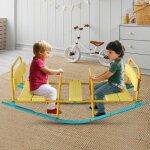 Balanoire  bascule 3 places enfants / adultes - 133x41. 5x52cm pieds antidrapants - jeu extrieur ...
