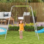 Balan�oire b�b� 2 - en - 1 s�curit� 5 points verte int�rieur / ext�rieur confortable