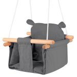 Balan�oire pour b�b� avec ceinture de s�curit� balan�oire pour enfants et b�b� int�rieur ext�rieur gris ...