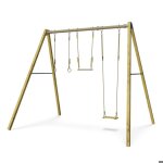 Balanoire en bois poutre mtal 3 m adulte skyler - 3 personnes
