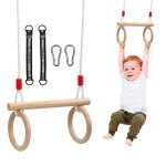 Balancoire exterieur en bois anneau balancoire anneaux gymnastique balançoire trapeze pour bebe barre ... Balancoire exterieur en bois anneau balancoire anneaux gymnastique balançoire trapeze pour bebe barre ...