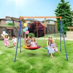 Balançoires - vevor - comprend 1 balançoire ronde et 1 balançoire traditionnelle support en métal durable ... Balançoires - vevor - comprend 1 balançoire ronde et 1 balançoire traditionnelle support en métal durable ...