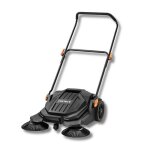 Balayeuse manuelle fuxtec fx - hk65 largeur 650 mm bac 20 l pour surfaces extrieures jusqu 2000m2 alles ...